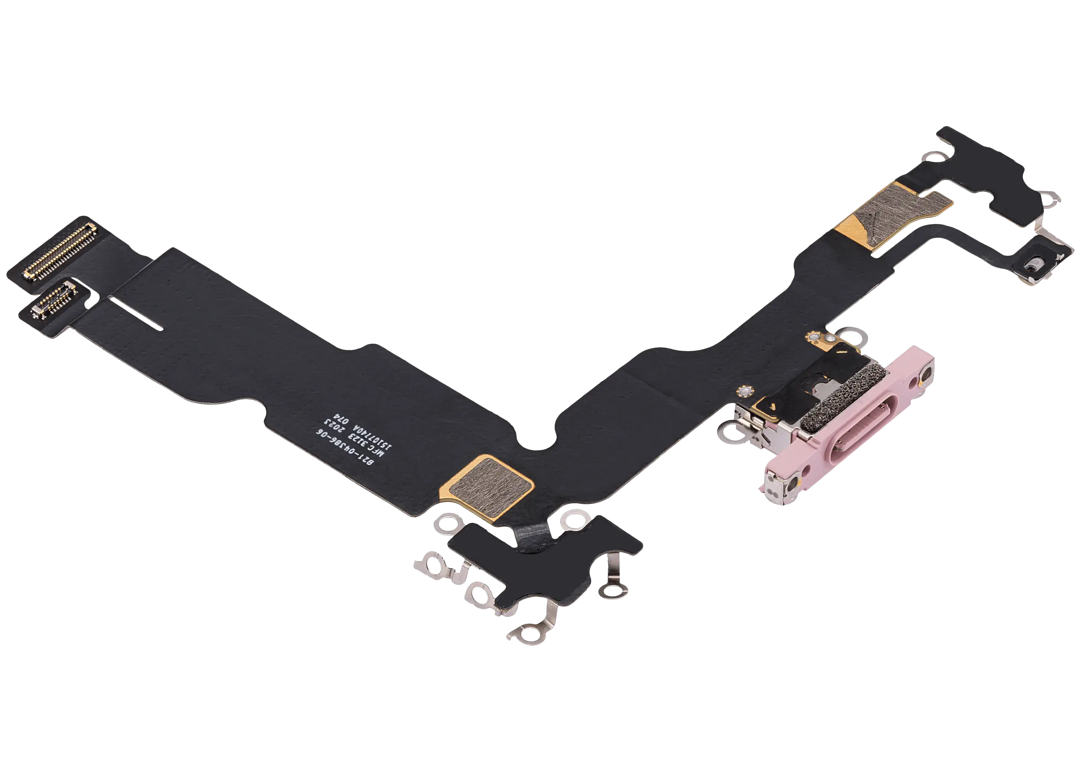Ladebuchse Flex Cable für iPhone 15 Plus (gebrauchter OEM-Ausbau) (Pink)