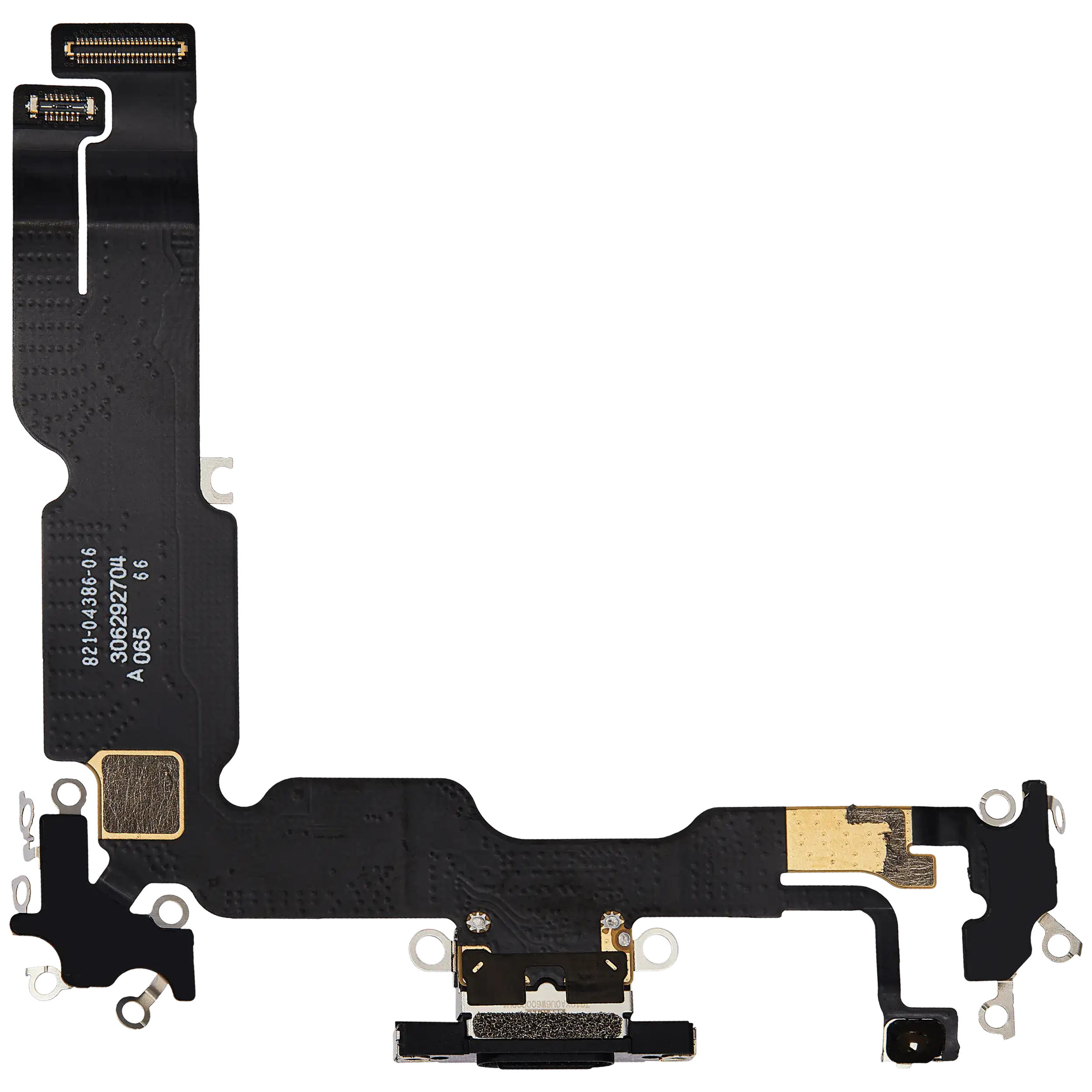 Ladebuchse Flex Cable für iPhone 15 Plus (gebrauchter OEM-Ausbau) (Schwarz)