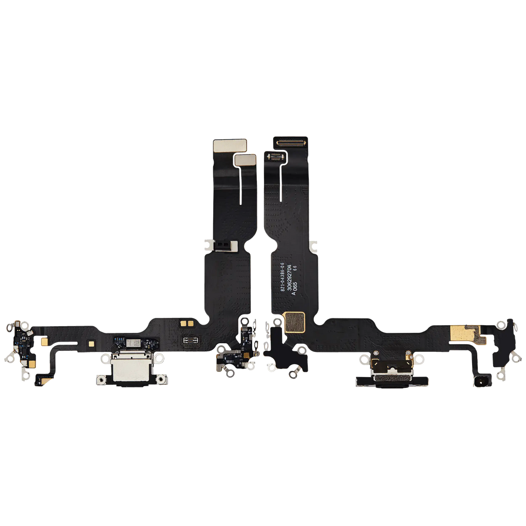 Ladebuchse Flex Cable für iPhone 15 Plus (gebrauchter OEM-Ausbau) (Schwarz)