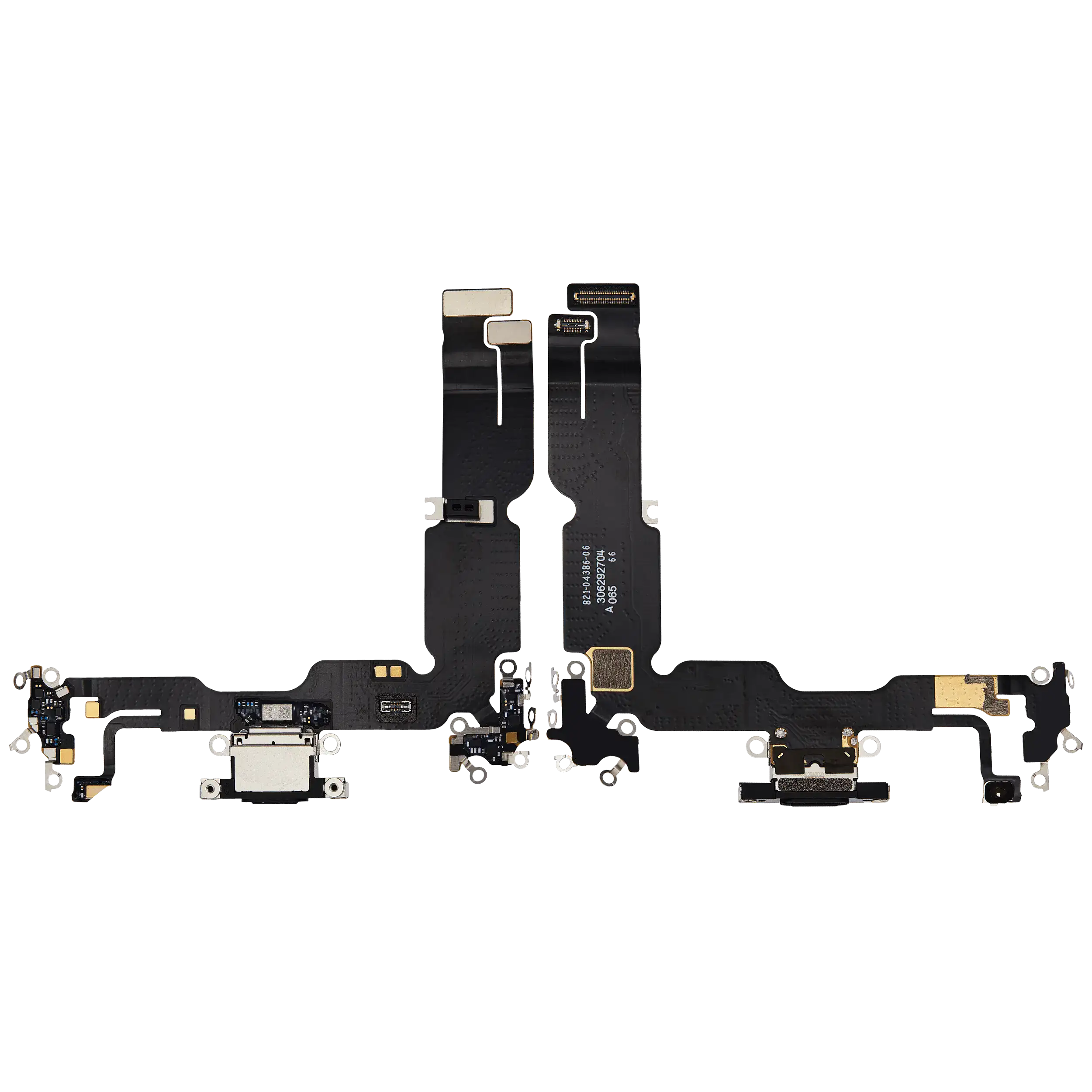 Ladebuchse Flex Cable für iPhone 15 Plus (gebrauchter OEM-Ausbau) (Schwarz)