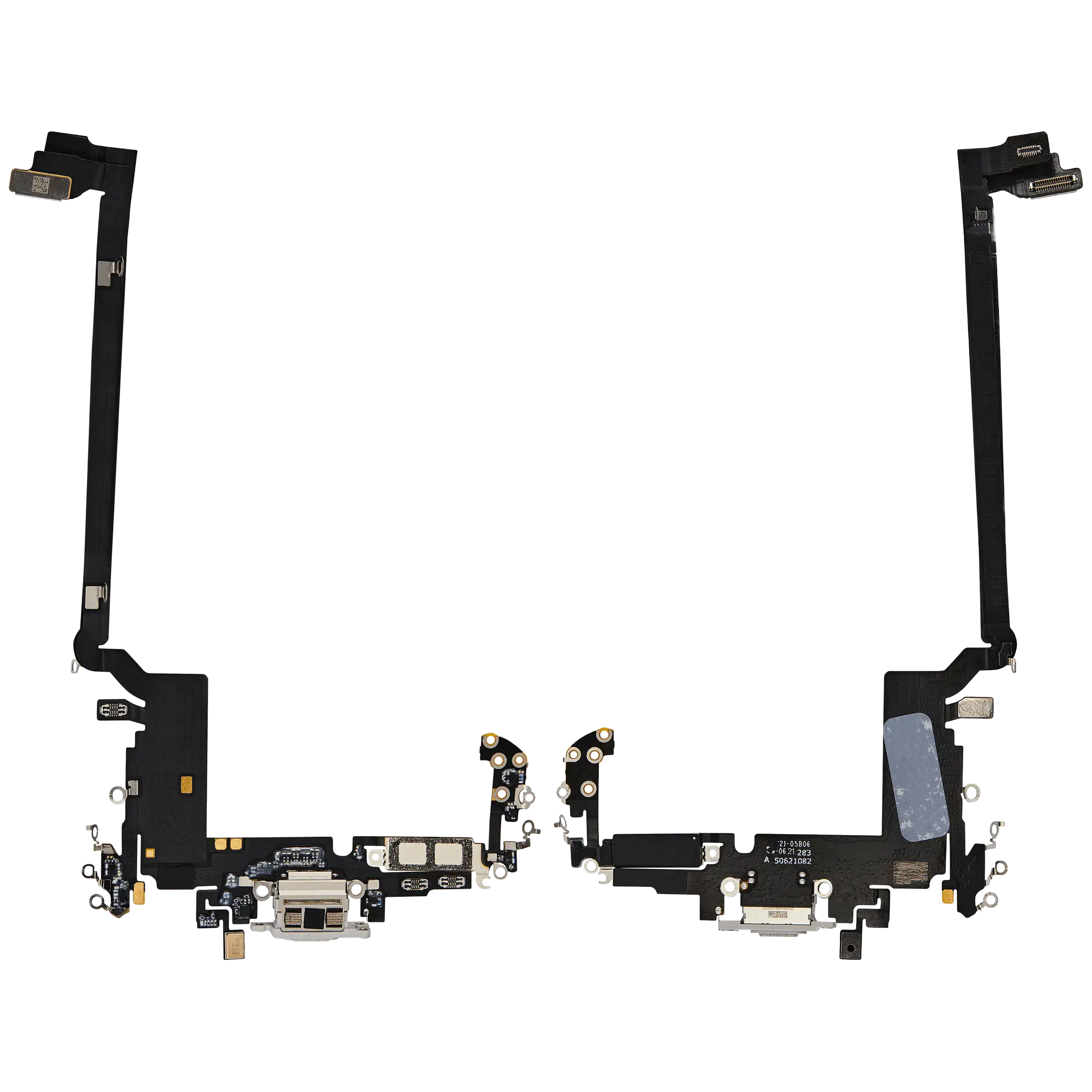 Ladebuchse Flex Cable für iPhone 17 Pro Max (gebrauchter OEM-Ausbau) (Internationale Version) (Silber)