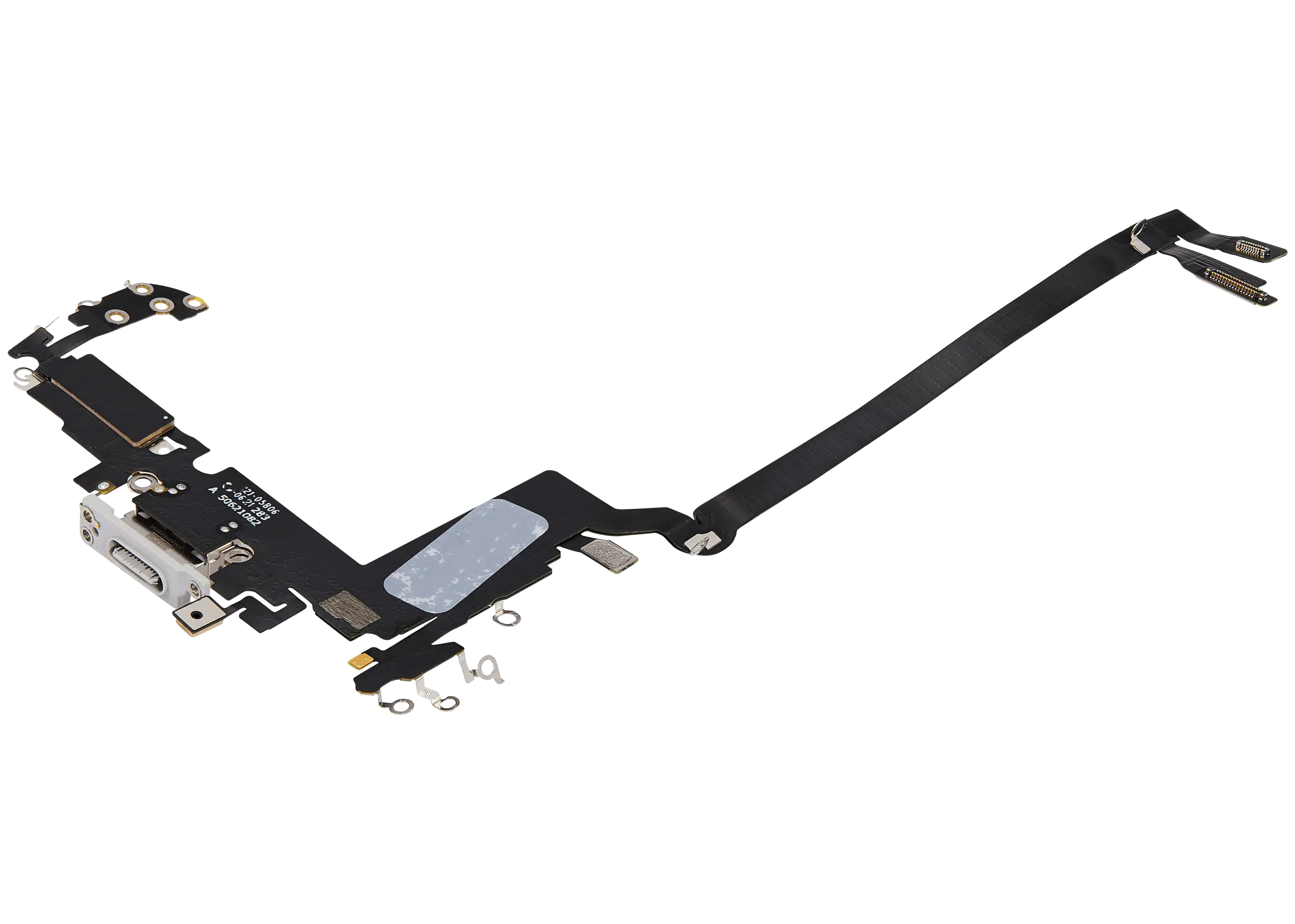 Ladebuchse Flex Cable für iPhone 17 Pro Max (gebrauchter OEM-Ausbau) (Internationale Version) (Silber)