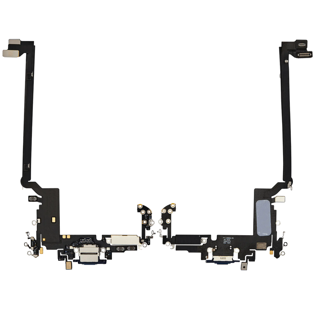 Ladebuchse Flex Cable für iPhone 17 Pro Max (gebrauchter OEM-Ausbau) (Internationale Version) (Deep Blue)