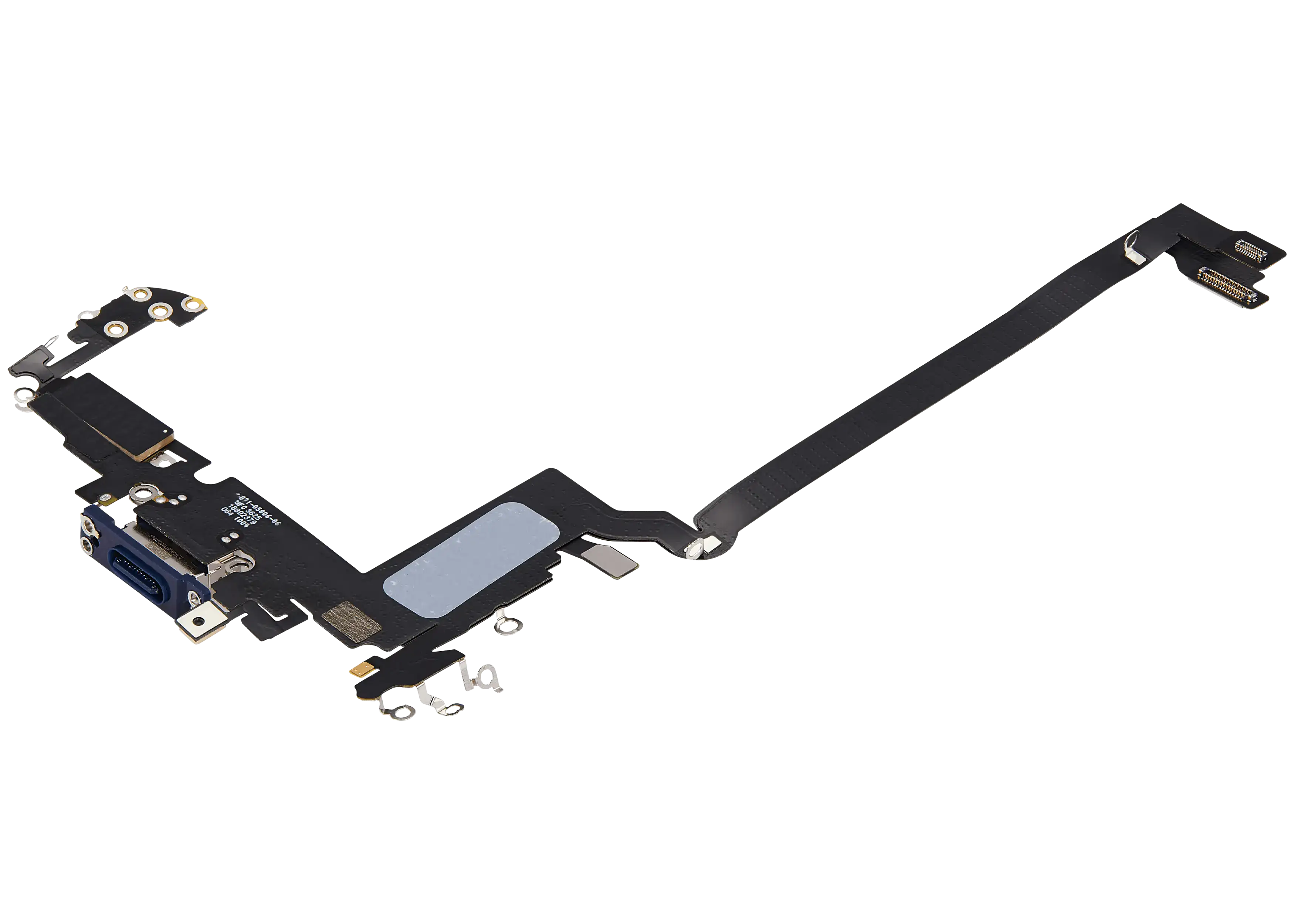 Ladebuchse Flex Cable für iPhone 17 Pro Max (gebrauchter OEM-Ausbau) (Internationale Version) (Deep Blue)