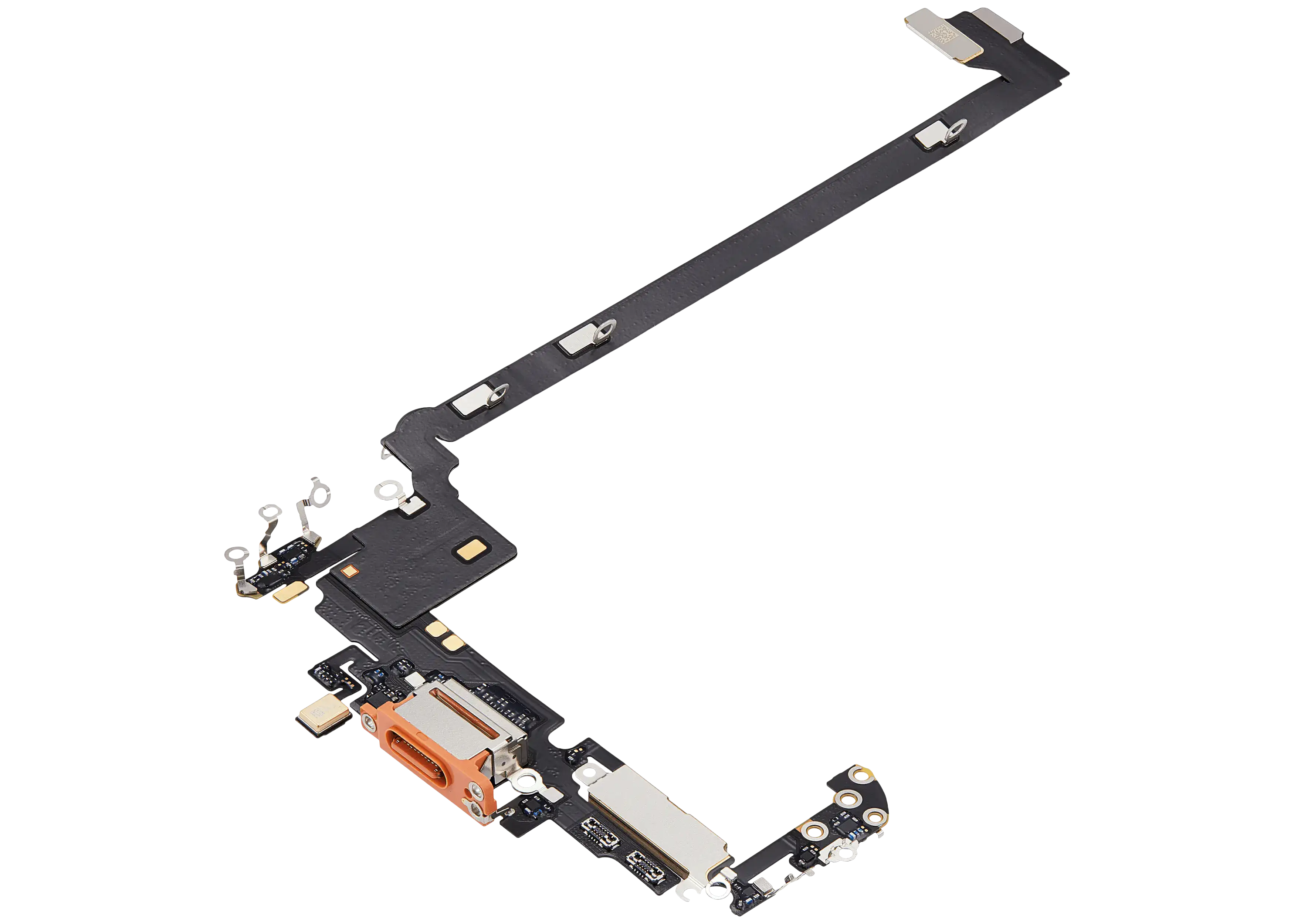 Ladebuchse Flex Cable für iPhone 17 Pro Max (gebrauchter OEM-Ausbau) (US-Version) (Cosmic Orange)