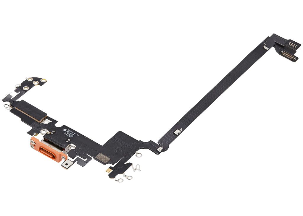 Ladebuchse Flex Cable für iPhone 17 Pro Max (gebrauchter OEM-Ausbau) (US-Version) (Cosmic Orange)