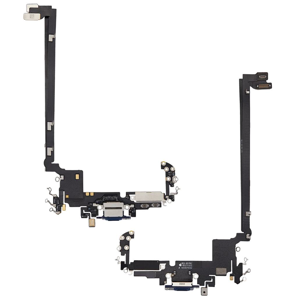 Ladebuchse Flex Cable für iPhone 17 Pro Max (gebrauchter OEM-Ausbau) (US-Version) (Deep Blue)