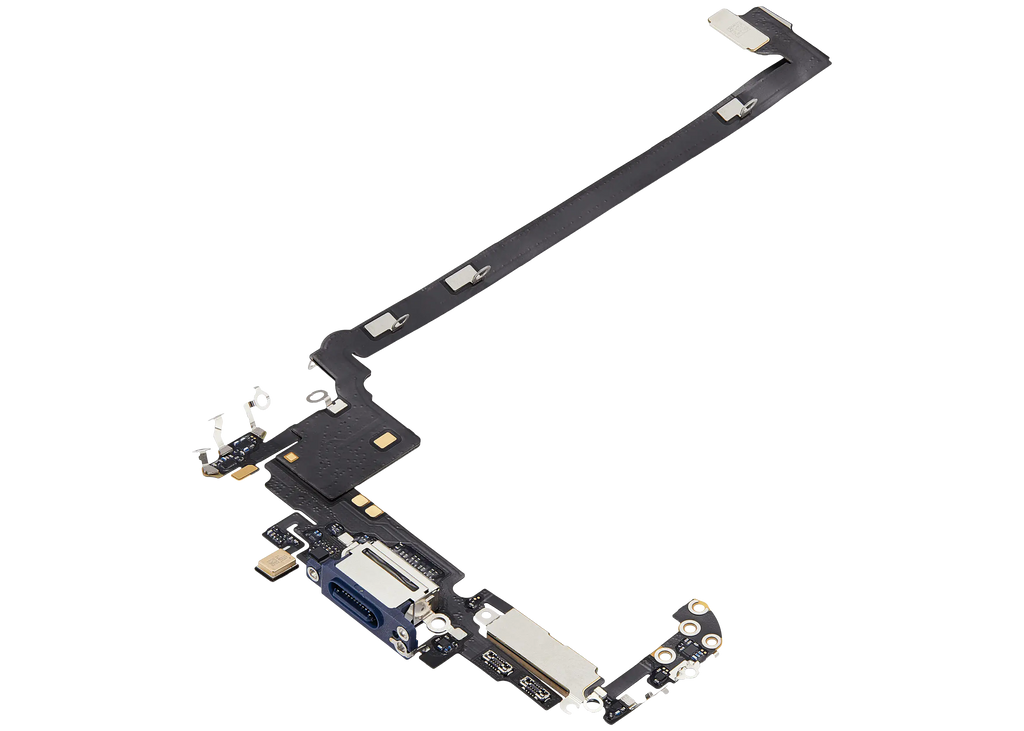 Ladebuchse Flex Cable für iPhone 17 Pro Max (gebrauchter OEM-Ausbau) (US-Version) (Deep Blue)