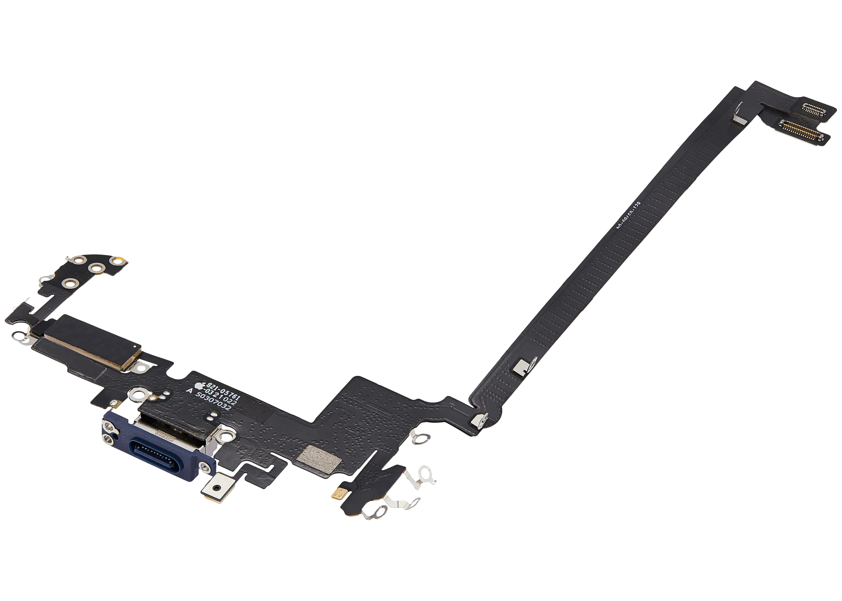 Ladebuchse Flex Cable für iPhone 17 Pro Max (gebrauchter OEM-Ausbau) (US-Version) (Deep Blue)