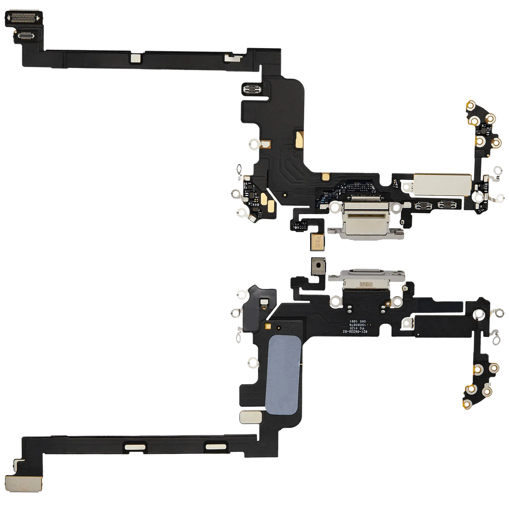 Ladebuchse Flex Cable für iPhone 17 Pro (gebrauchter OEM-Ausbau) (Internationale Version) (Silber)