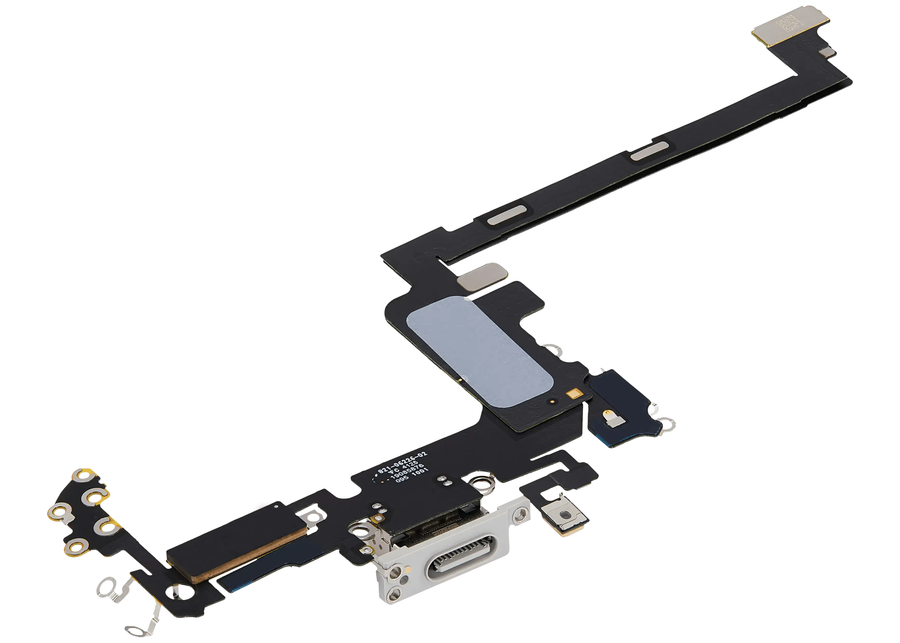 Ladebuchse Flex Cable für iPhone 17 Pro (gebrauchter OEM-Ausbau) (Internationale Version) (Silber)