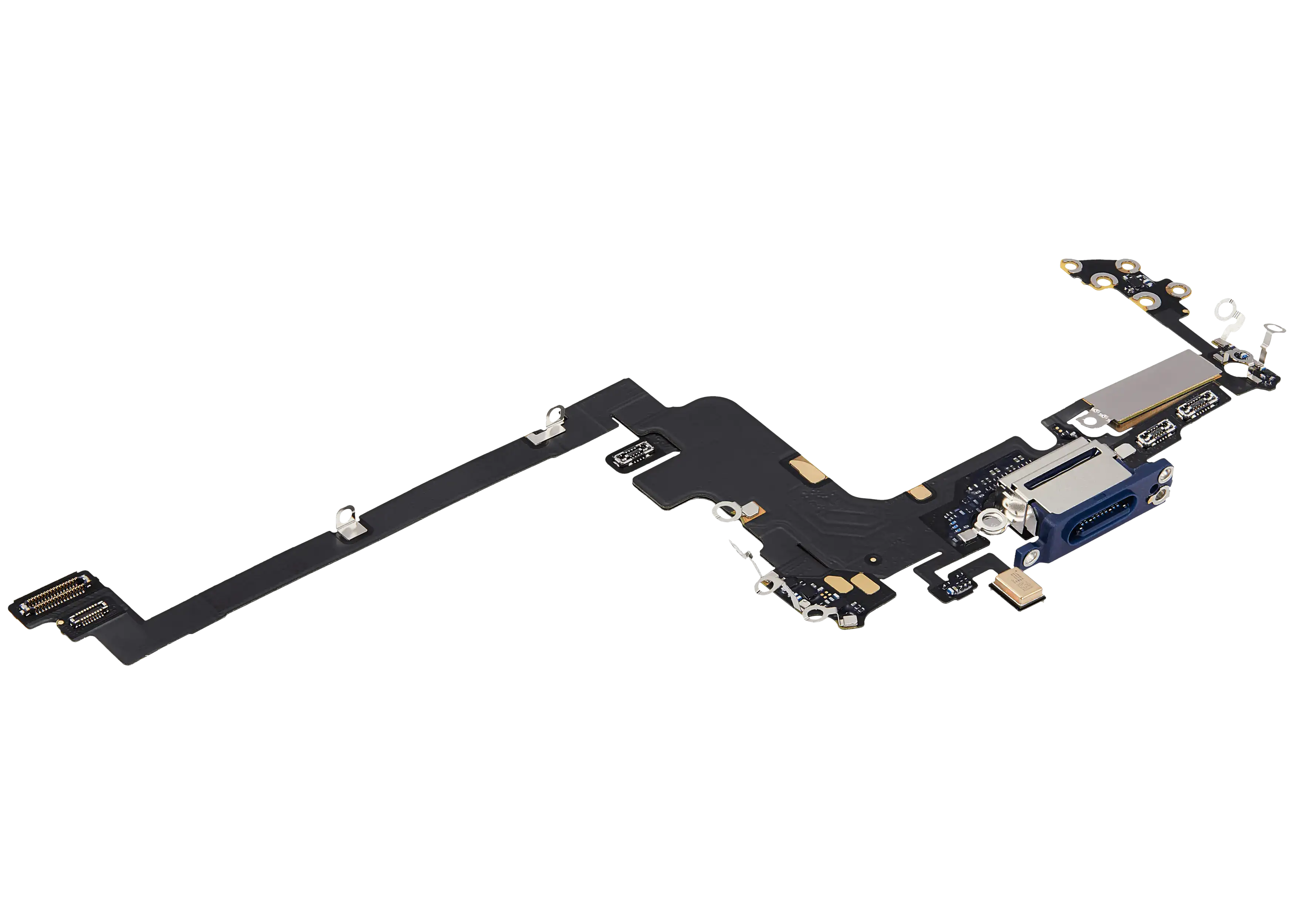 Ladebuchse Flex Cable für iPhone 17 Pro (gebrauchter OEM-Ausbau) (Internationale Version) (Deep Blue)