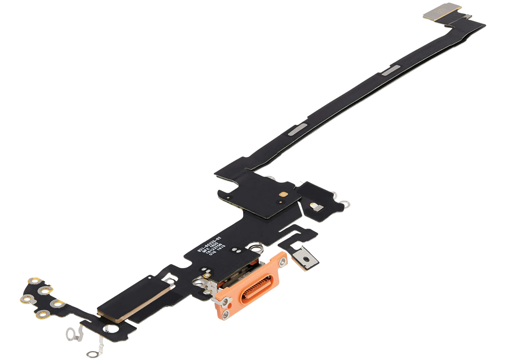 Ladebuchse Flex Cable für iPhone 17 Pro (gebrauchter OEM-Ausbau) (US-Version) (Cosmic Orange)