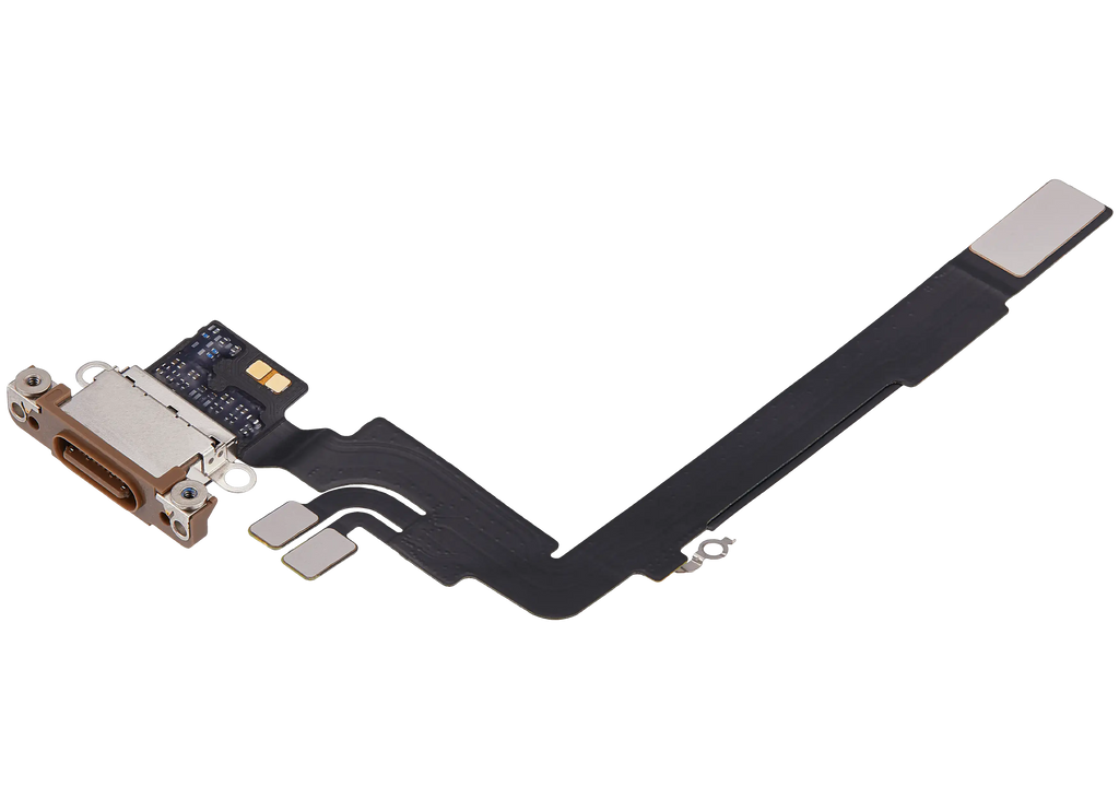 Ladebuchse Flex Cable für iPhone 16 Pro Max (gebrauchter OEM-Ausbau) (Desert Titanium)