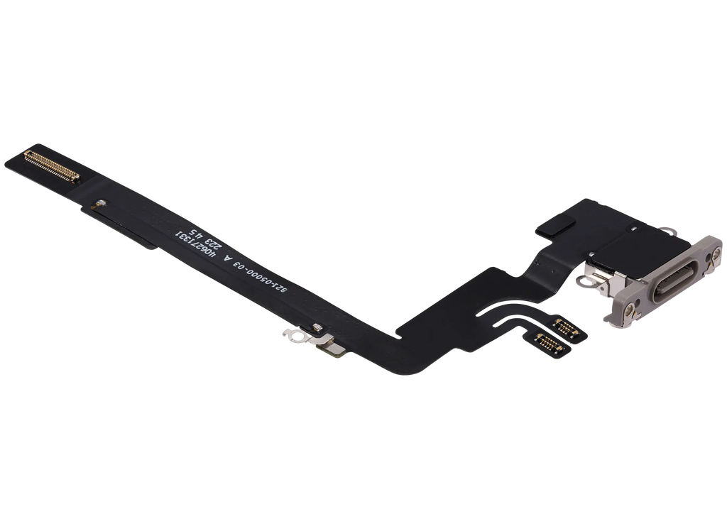 Ladebuchse Flex Cable für iPhone 16 Pro Max (gebrauchter OEM-Ausbau) (Natural Titanium)