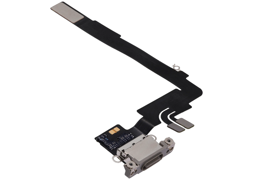 Ladebuchse Flex Cable für iPhone 16 Pro Max (gebrauchter OEM-Ausbau) (Natural Titanium)