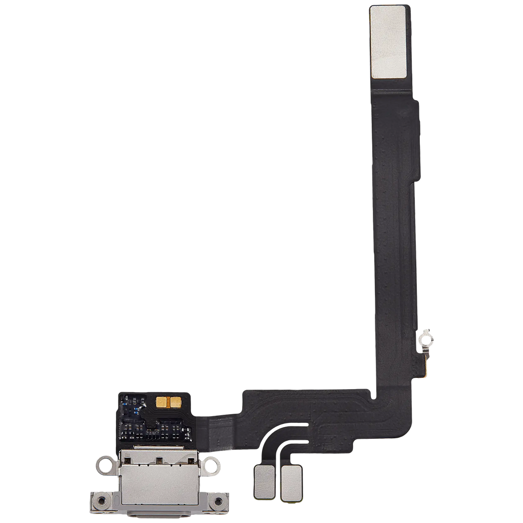 Ladebuchse Flex Cable für iPhone 16 Pro Max (gebrauchter OEM-Ausbau) (Weiß Titanium)