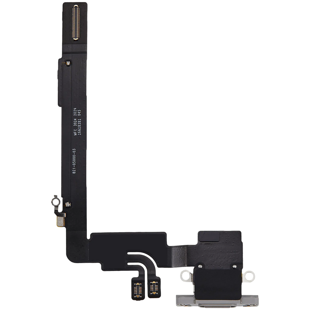 Ladebuchse Flex Cable für iPhone 16 Pro Max (gebrauchter OEM-Ausbau) (Weiß Titanium)
