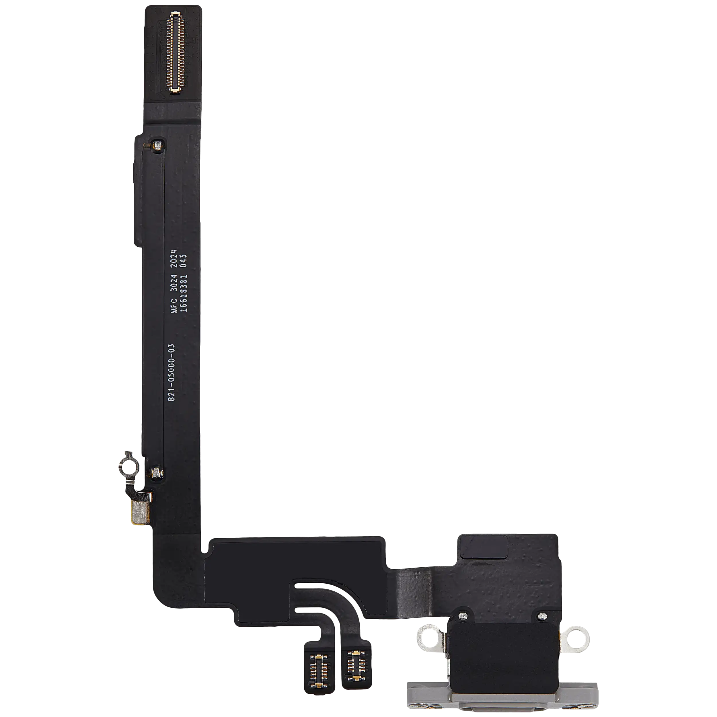 Ladebuchse Flex Cable für iPhone 16 Pro Max (gebrauchter OEM-Ausbau) (Weiß Titanium)