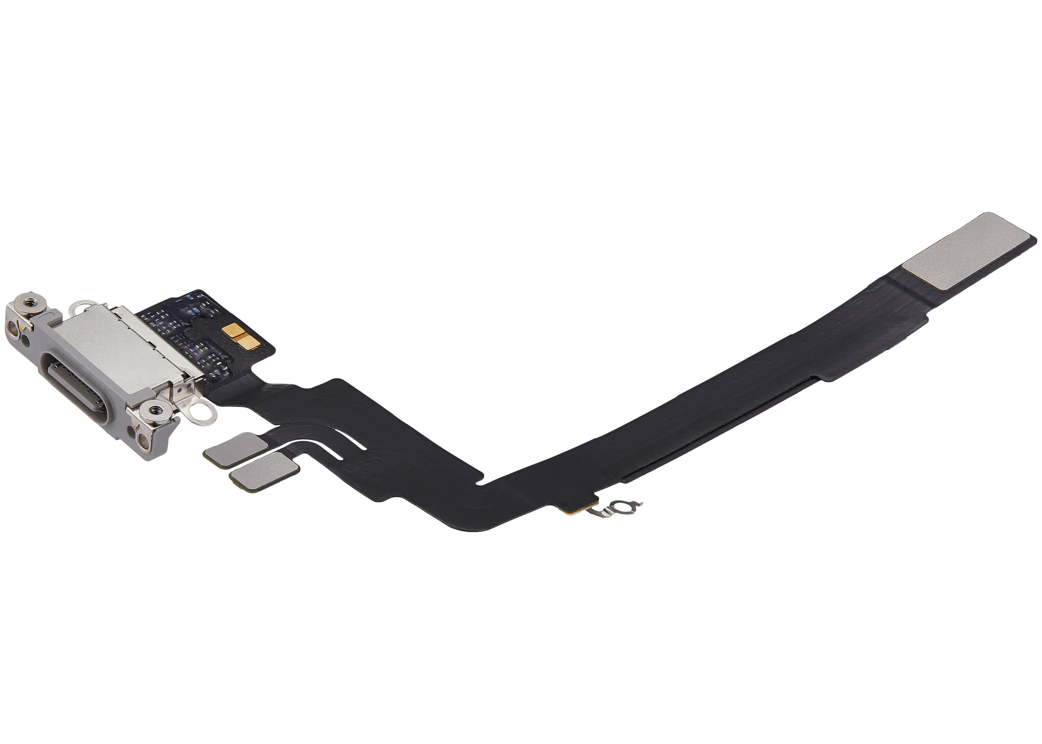 Ladebuchse Flex Cable für iPhone 16 Pro Max (gebrauchter OEM-Ausbau) (Weiß Titanium)