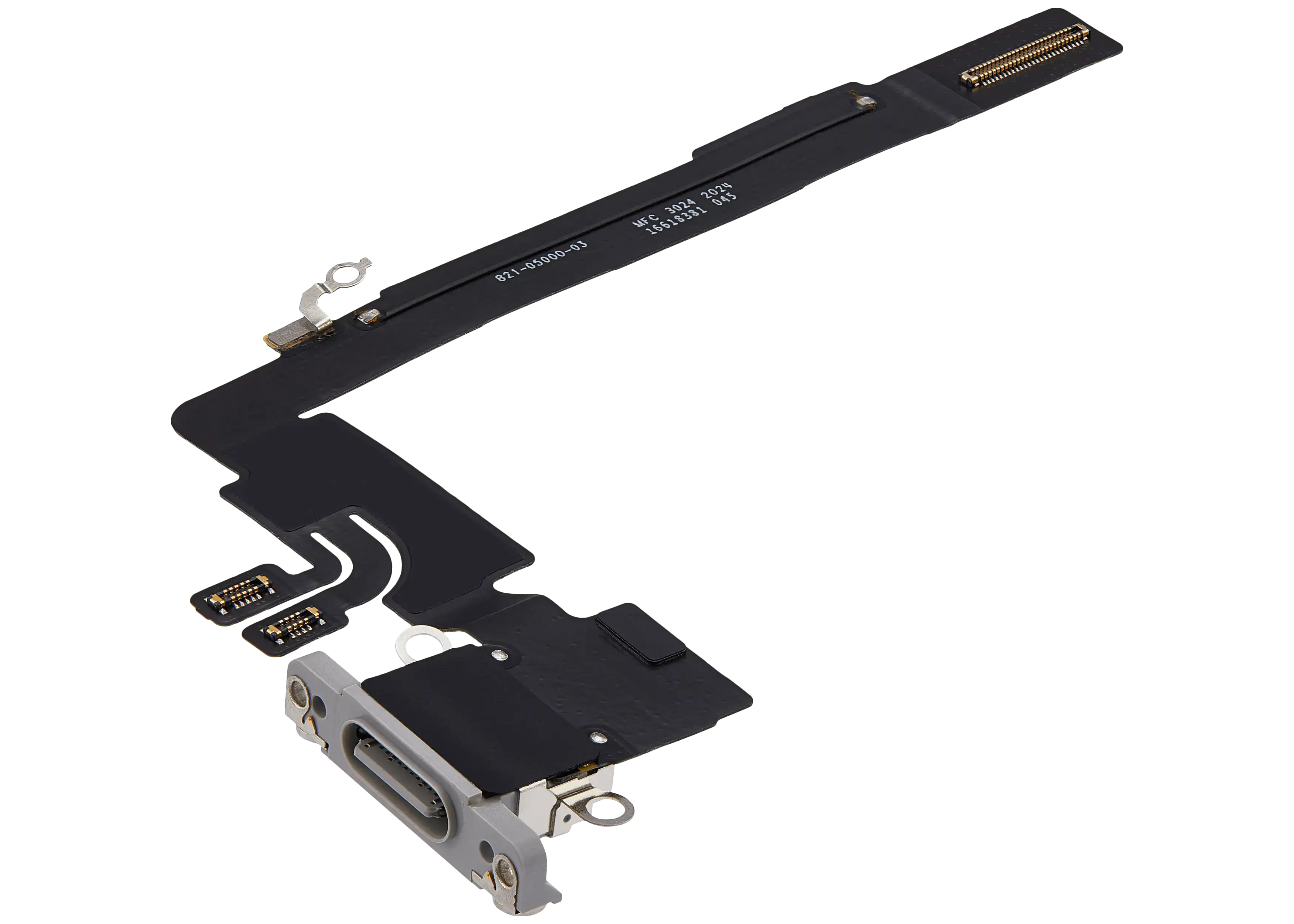 Ladebuchse Flex Cable für iPhone 16 Pro Max (gebrauchter OEM-Ausbau) (Weiß Titanium)