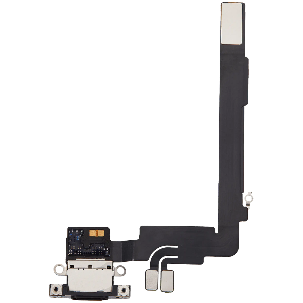 Ladebuchse Flex Cable für iPhone 16 Pro Max (gebrauchter OEM-Ausbau) (Schwarz Titanium)