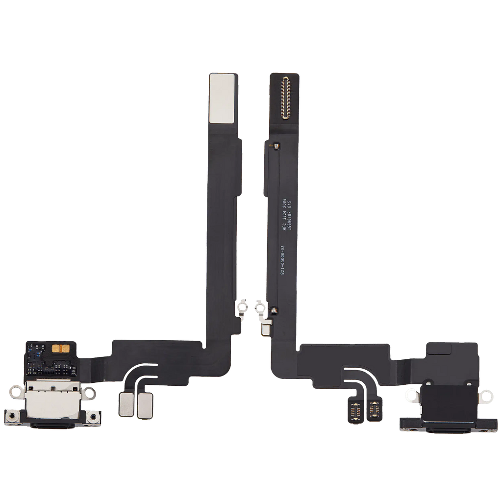 Ladebuchse Flex Cable für iPhone 16 Pro Max (gebrauchter OEM-Ausbau) (Schwarz Titanium)