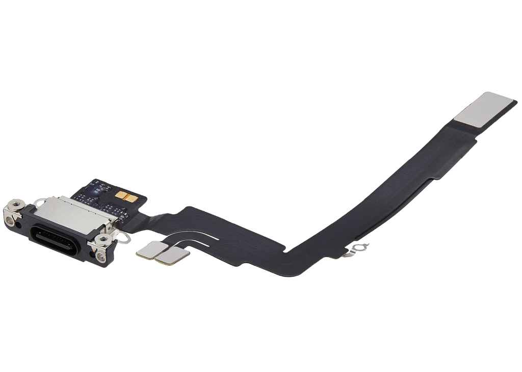 Ladebuchse Flex Cable für iPhone 16 Pro Max (gebrauchter OEM-Ausbau) (Schwarz Titanium)