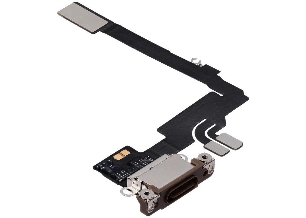Ladebuchse Flex Cable für iPhone 16 Pro (gebrauchter OEM-Ausbau) (Desert Titanium)
