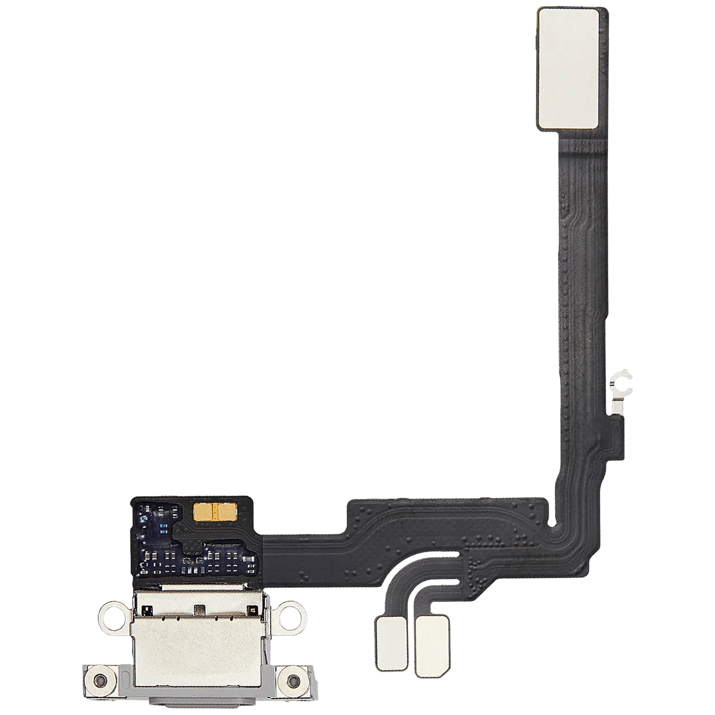 Ladebuchse Flex Cable für iPhone 16 Pro (gebrauchter OEM-Ausbau) (Weiß Titanium)