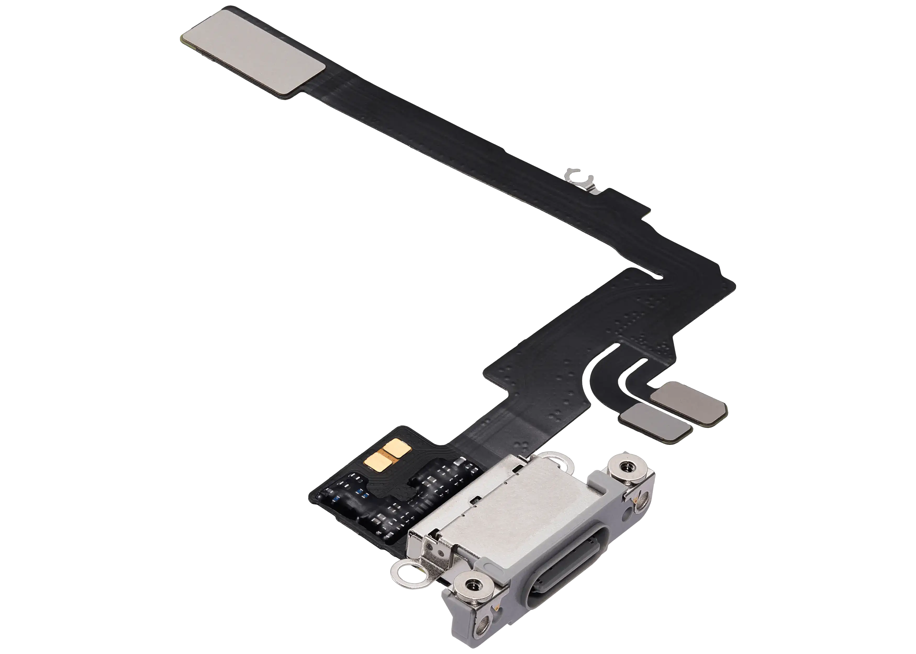 Ladebuchse Flex Cable für iPhone 16 Pro (gebrauchter OEM-Ausbau) (Weiß Titanium)