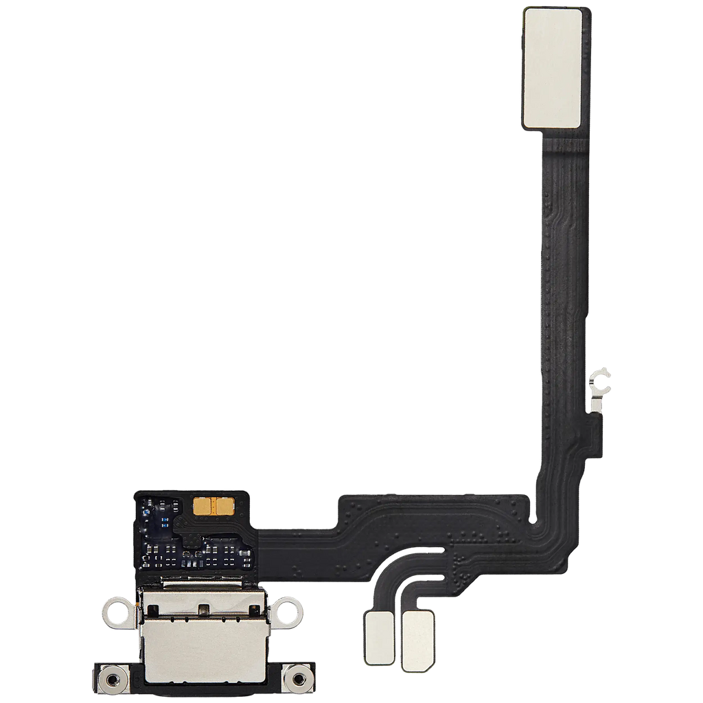 Ladebuchse Flex Cable für iPhone 16 Pro (gebrauchter OEM-Ausbau) (Schwarz Titanium)