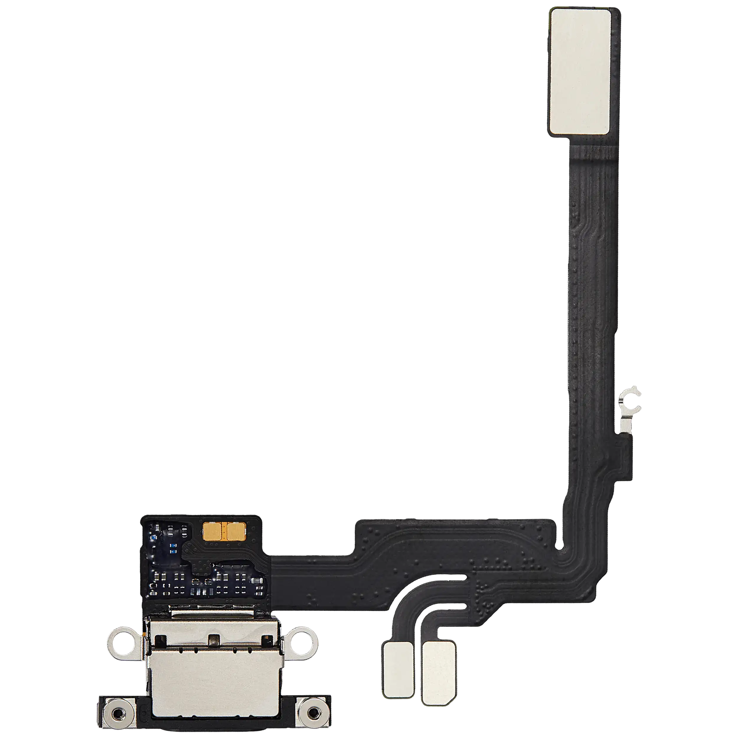 Ladebuchse Flex Cable für iPhone 16 Pro (gebrauchter OEM-Ausbau) (Schwarz Titanium)