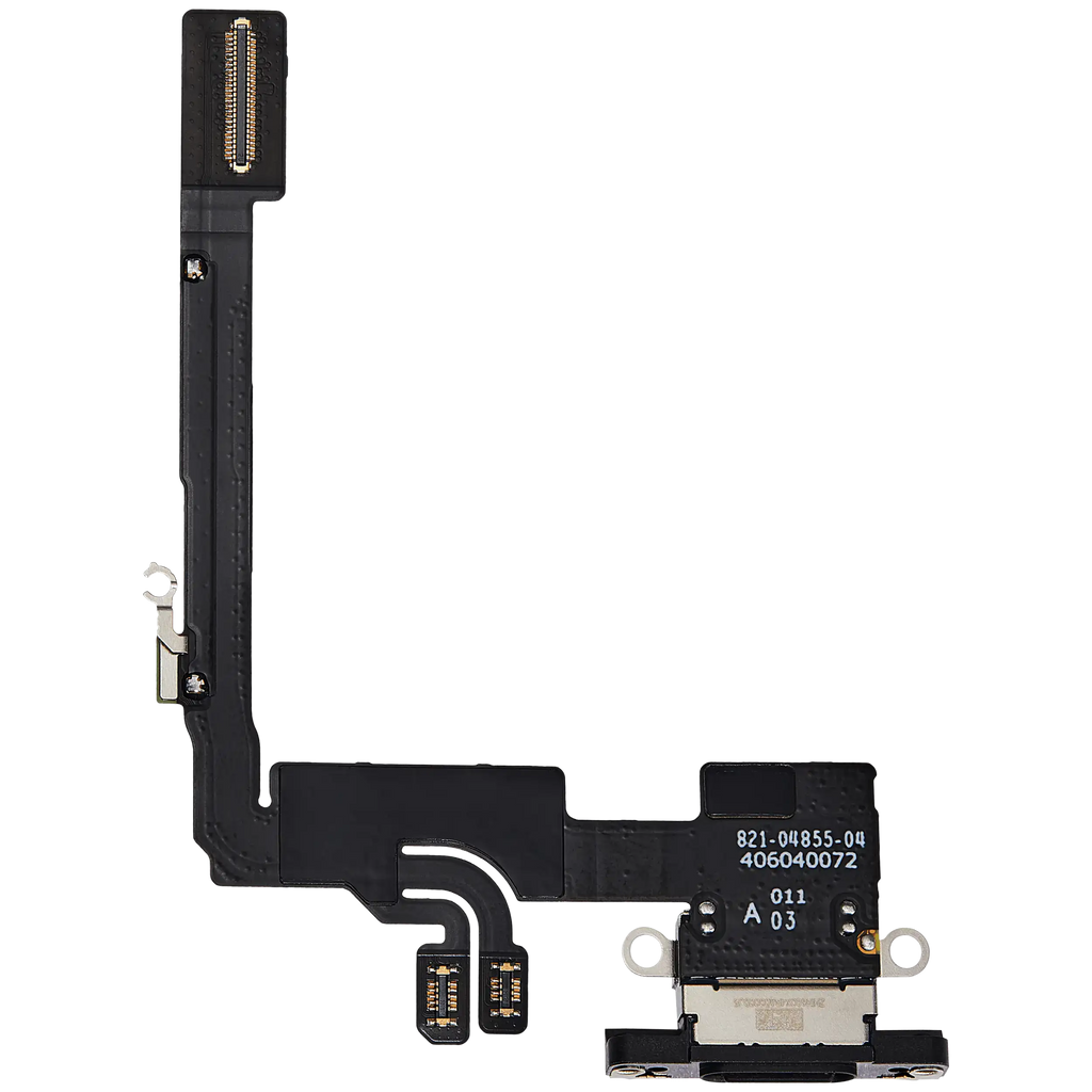 Ladebuchse Flex Cable für iPhone 16 Pro (gebrauchter OEM-Ausbau) (Schwarz Titanium)