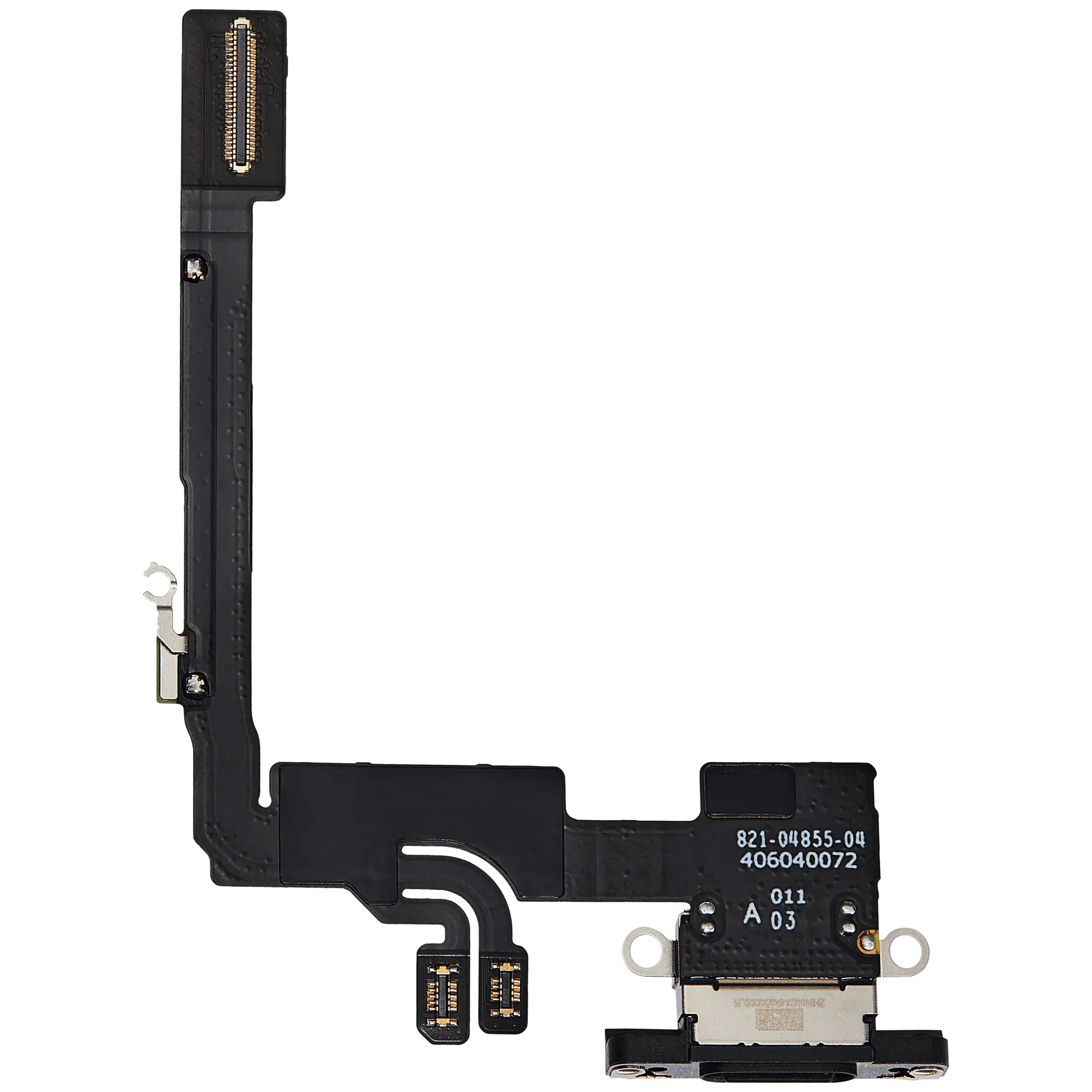 Ladebuchse Flex Cable für iPhone 16 Pro (gebrauchter OEM-Ausbau) (Schwarz Titanium)