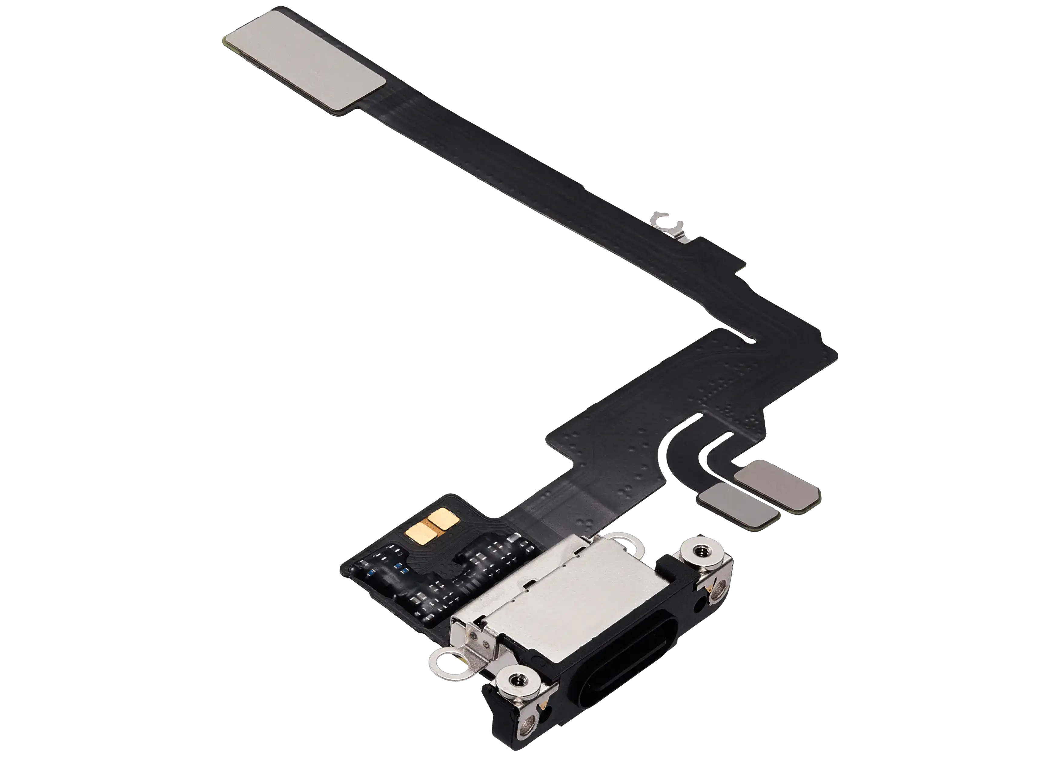 Ladebuchse Flex Cable für iPhone 16 Pro (gebrauchter OEM-Ausbau) (Schwarz Titanium)