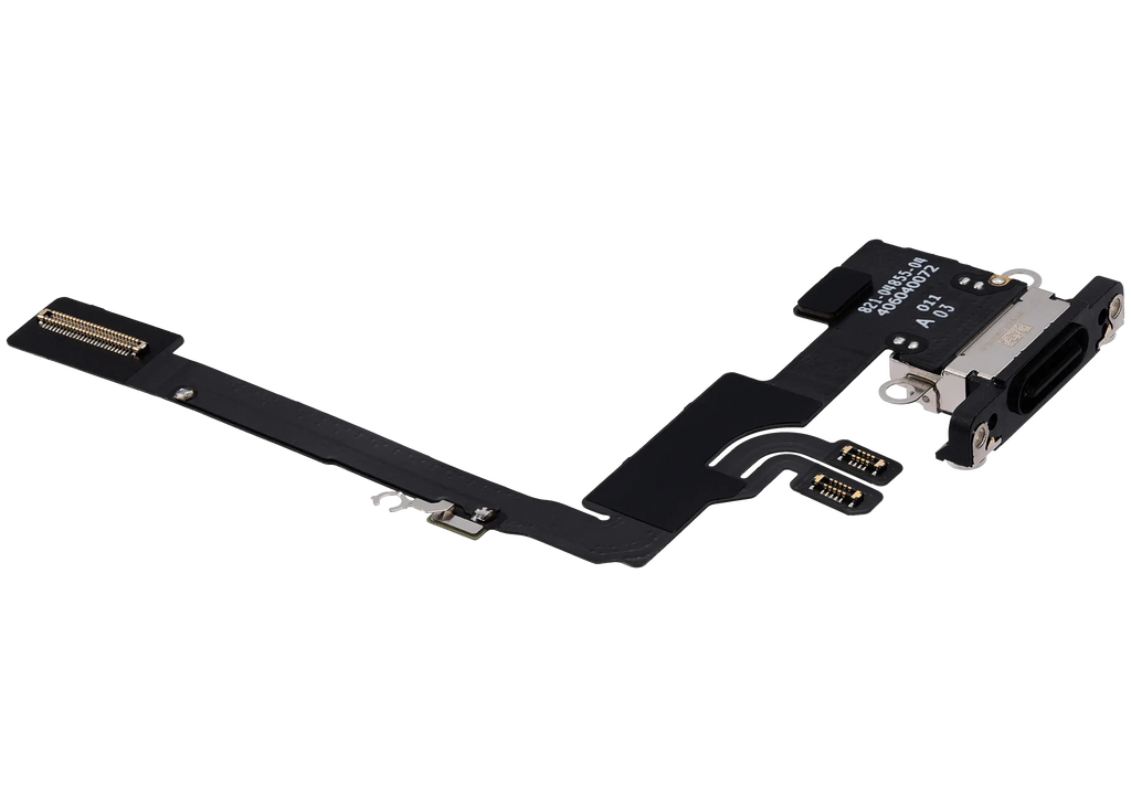 Ladebuchse Flex Cable für iPhone 16 Pro (gebrauchter OEM-Ausbau) (Schwarz Titanium)