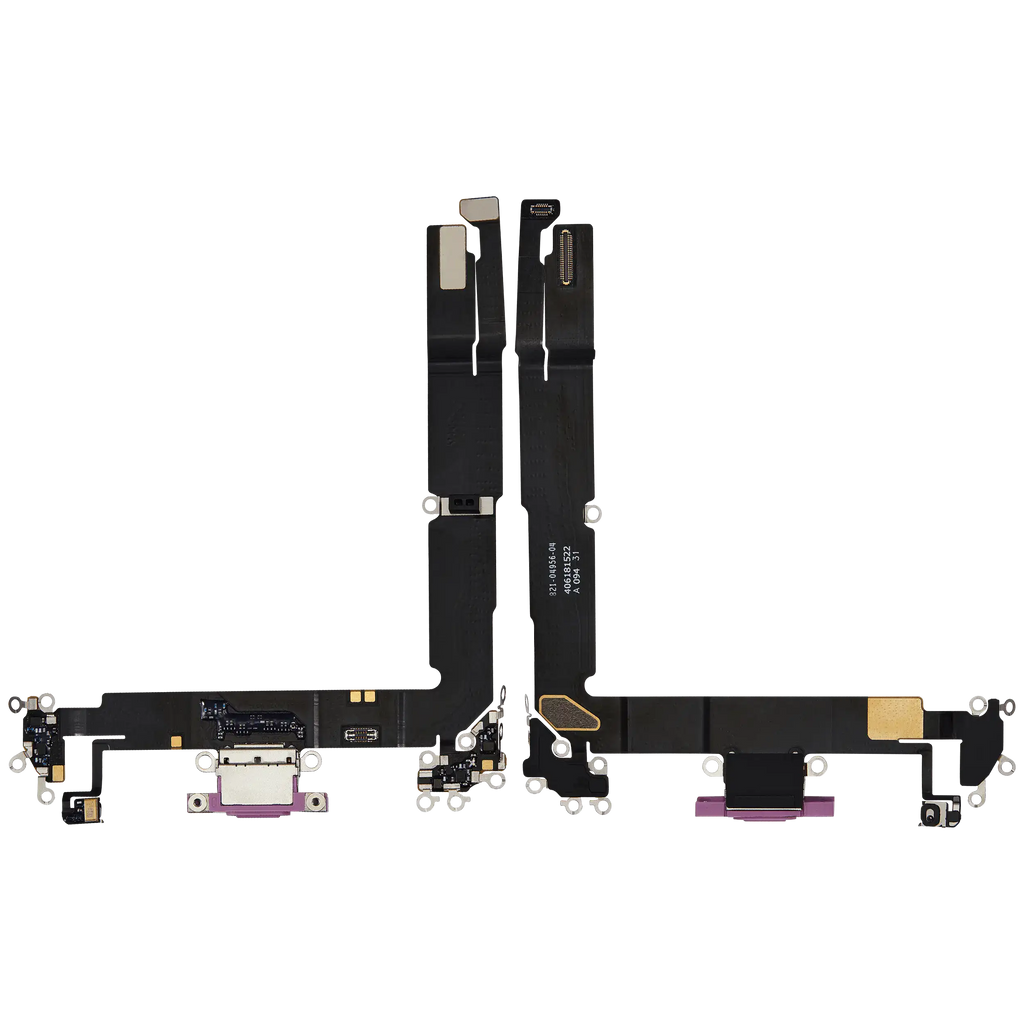 Ladebuchse Flex Cable für iPhone 16 Plus (gebrauchter OEM-Ausbau) (Pink)