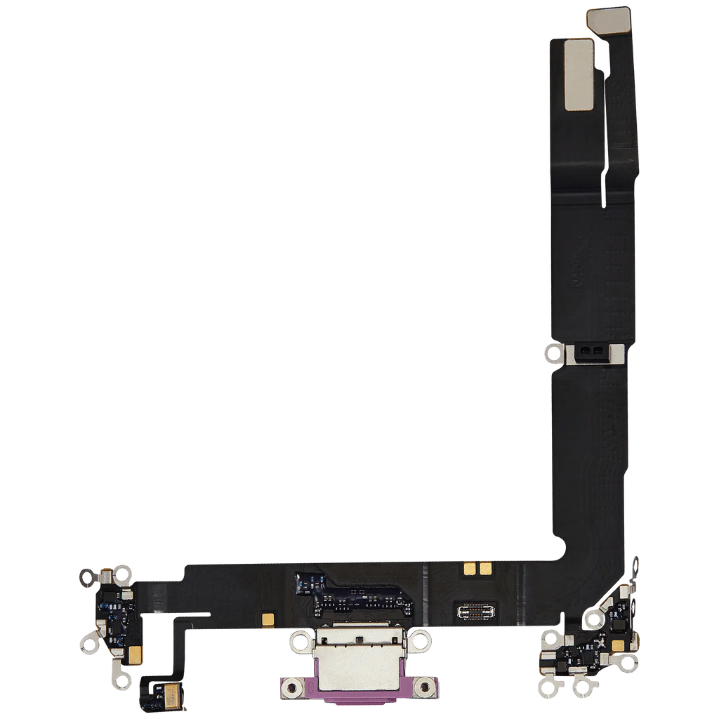 Ladebuchse Flex Cable für iPhone 16 Plus (gebrauchter OEM-Ausbau) (Pink)