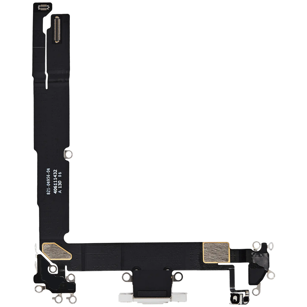 Ladebuchse Flex Cable für iPhone 16 Plus (gebrauchter OEM-Ausbau) (Weiß)