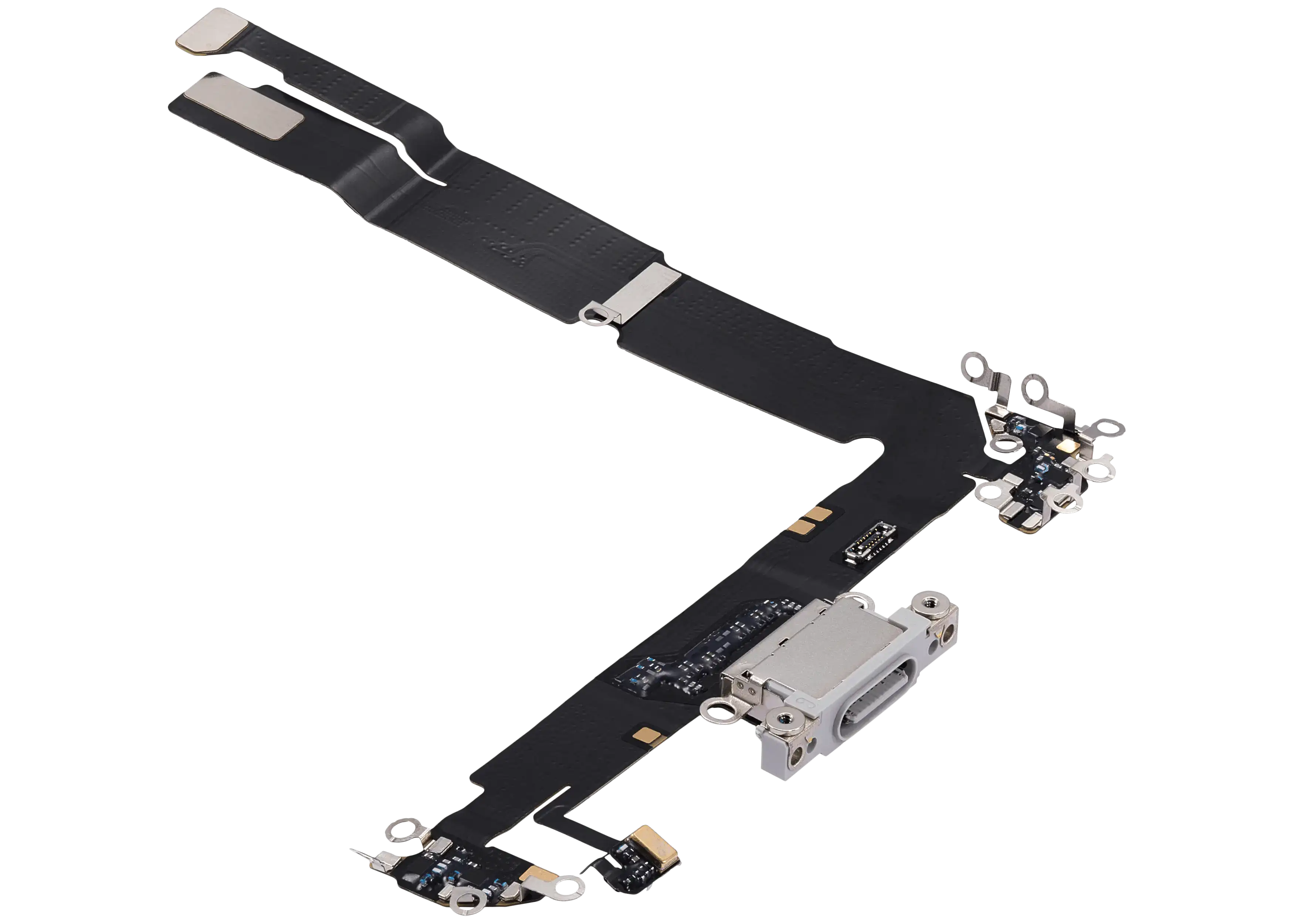 Ladebuchse Flex Cable für iPhone 16 Plus (gebrauchter OEM-Ausbau) (Weiß)