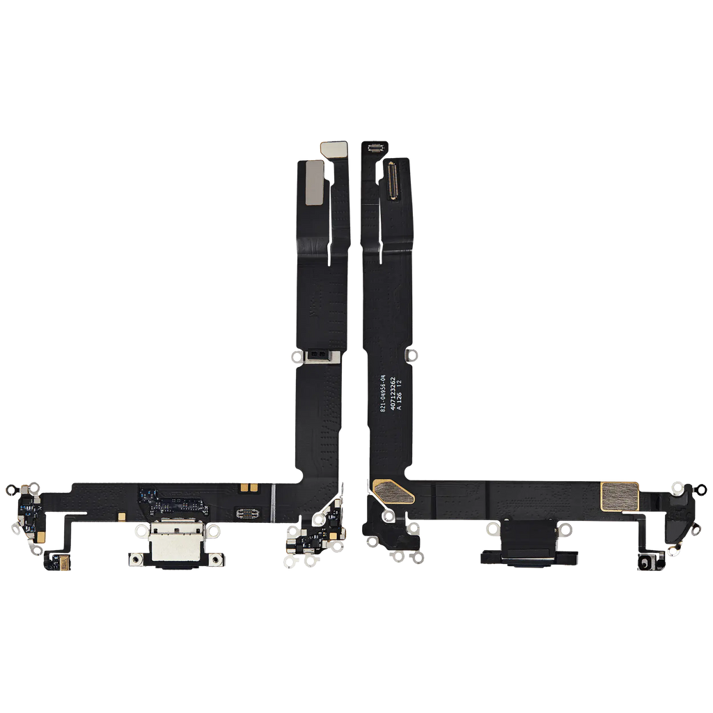 Ladebuchse Flex Cable für iPhone 16 Plus (gebrauchter OEM-Ausbau) (Schwarz)