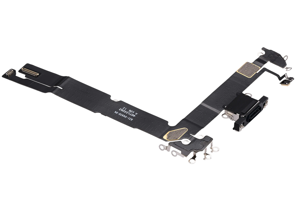 Ladebuchse Flex Cable für iPhone 16 Plus (gebrauchter OEM-Ausbau) (Schwarz)