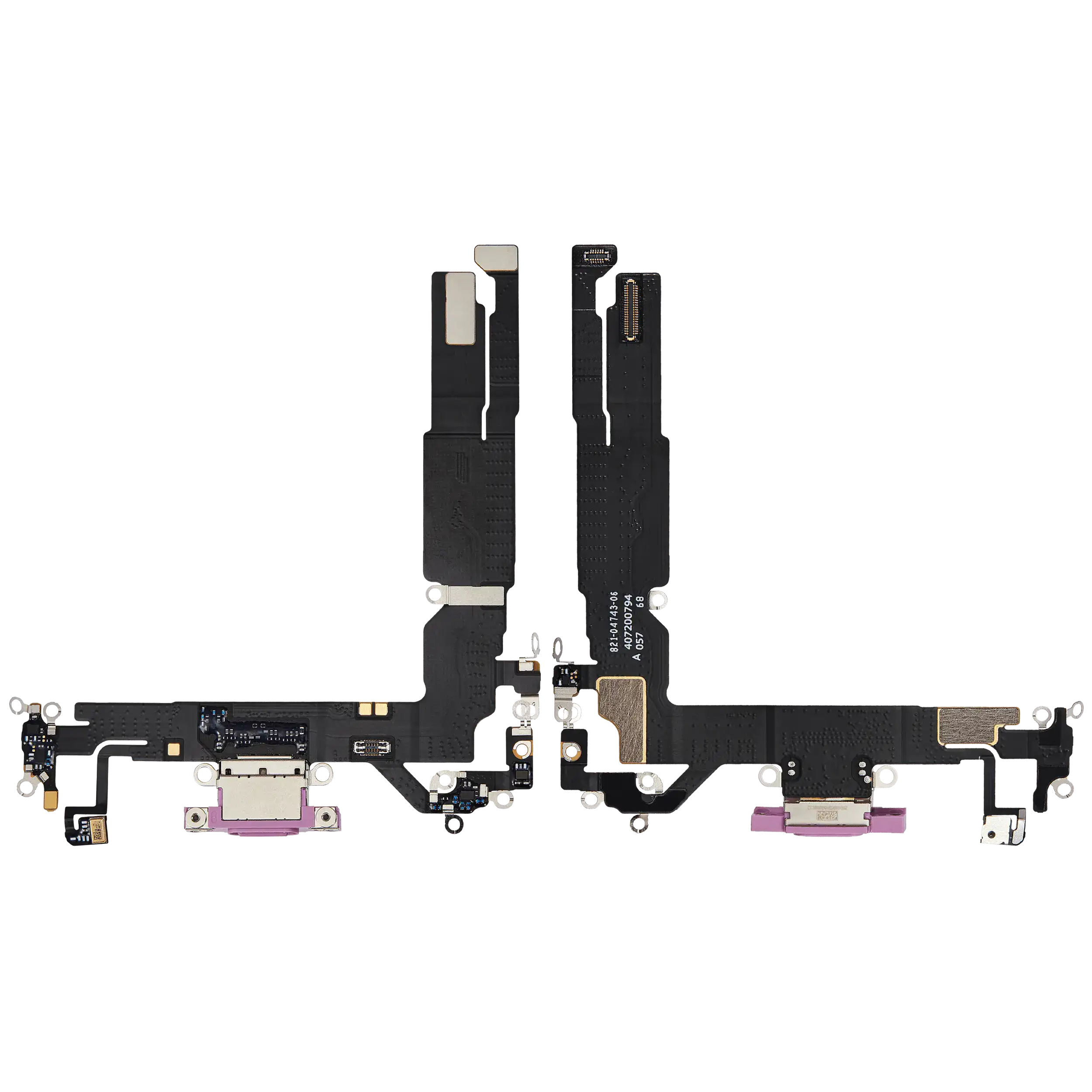 Ladebuchse Flex Cable für iPhone 16 (gebrauchter OEM-Ausbau) (Pink)