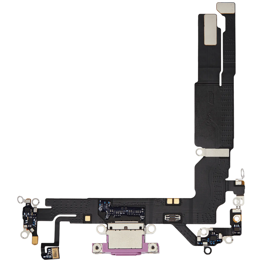 Ladebuchse Flex Cable für iPhone 16 (gebrauchter OEM-Ausbau) (Pink)