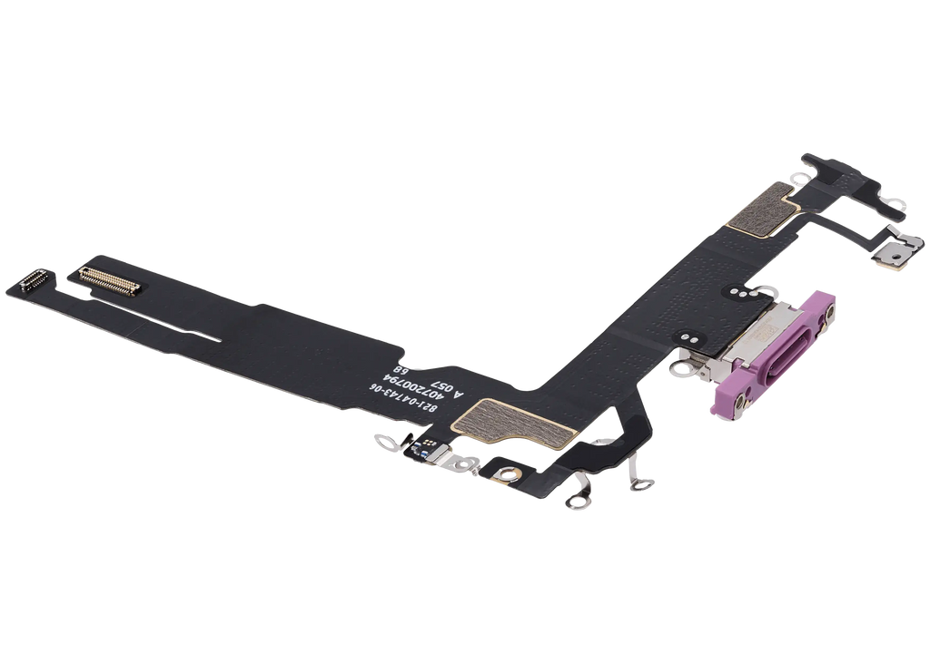 Ladebuchse Flex Cable für iPhone 16 (gebrauchter OEM-Ausbau) (Pink)