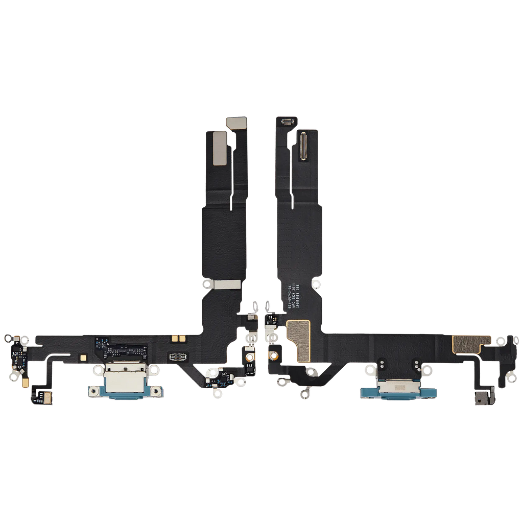 Ladebuchse Flex Cable für iPhone 16 (gebrauchter OEM-Ausbau) (Teal)
