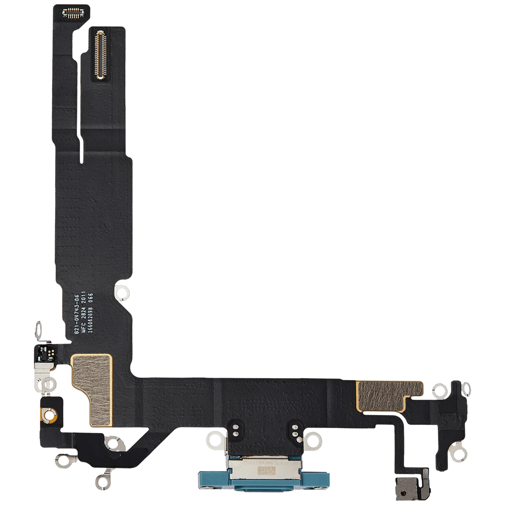 Ladebuchse Flex Cable für iPhone 16 (gebrauchter OEM-Ausbau) (Teal)