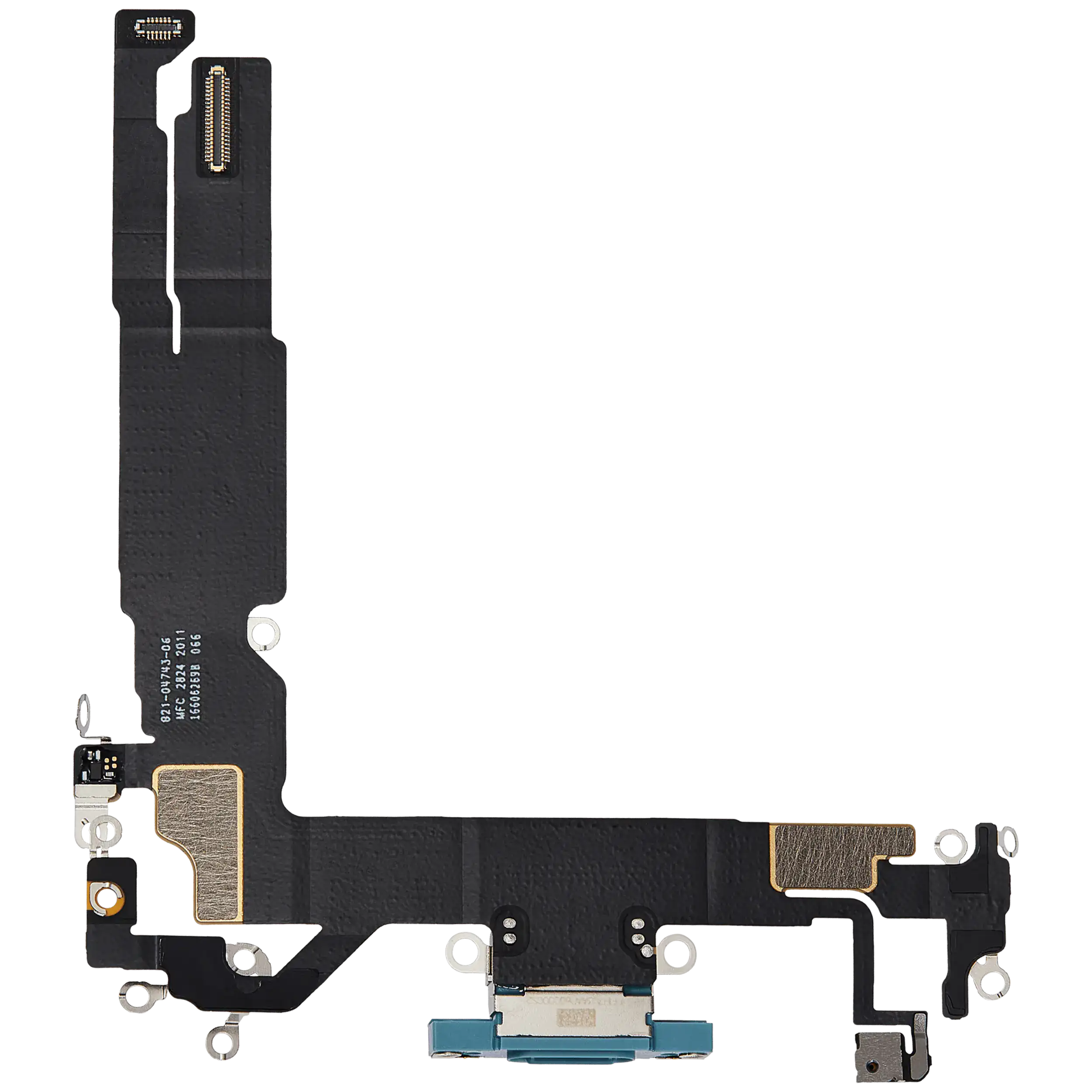 Ladebuchse Flex Cable für iPhone 16 (gebrauchter OEM-Ausbau) (Teal)