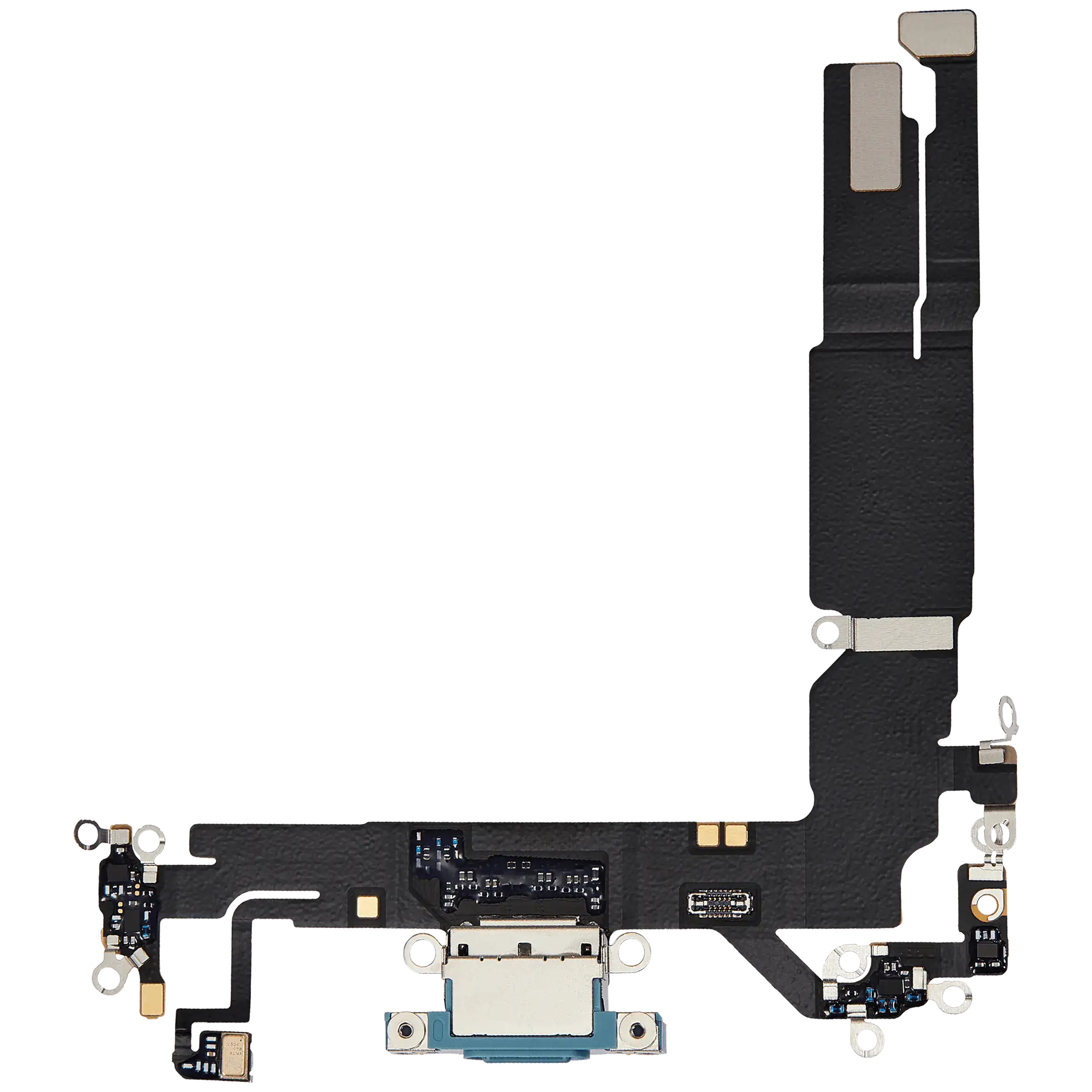 Ladebuchse Flex Cable für iPhone 16 (gebrauchter OEM-Ausbau) (Teal)